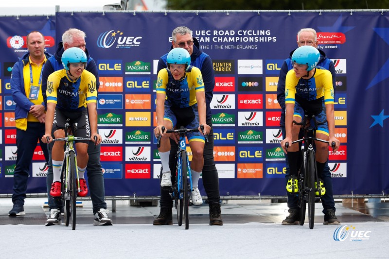 2023 UEC Road European Championships - Drenthe - Junior Mixed Team Relay - Emmen - Emmen 38, km - 21/09/2023 - Ukraine - photo Luca Bettini/SprintCyclingAgency?2023